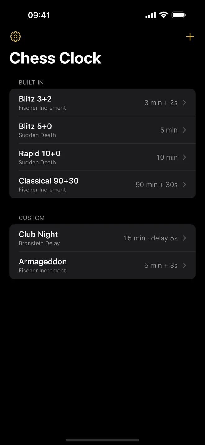 Chess Clock 스크린샷 2