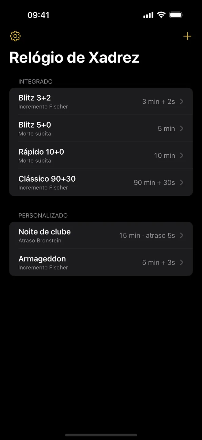 Captura de tela 2 do Chess Clock