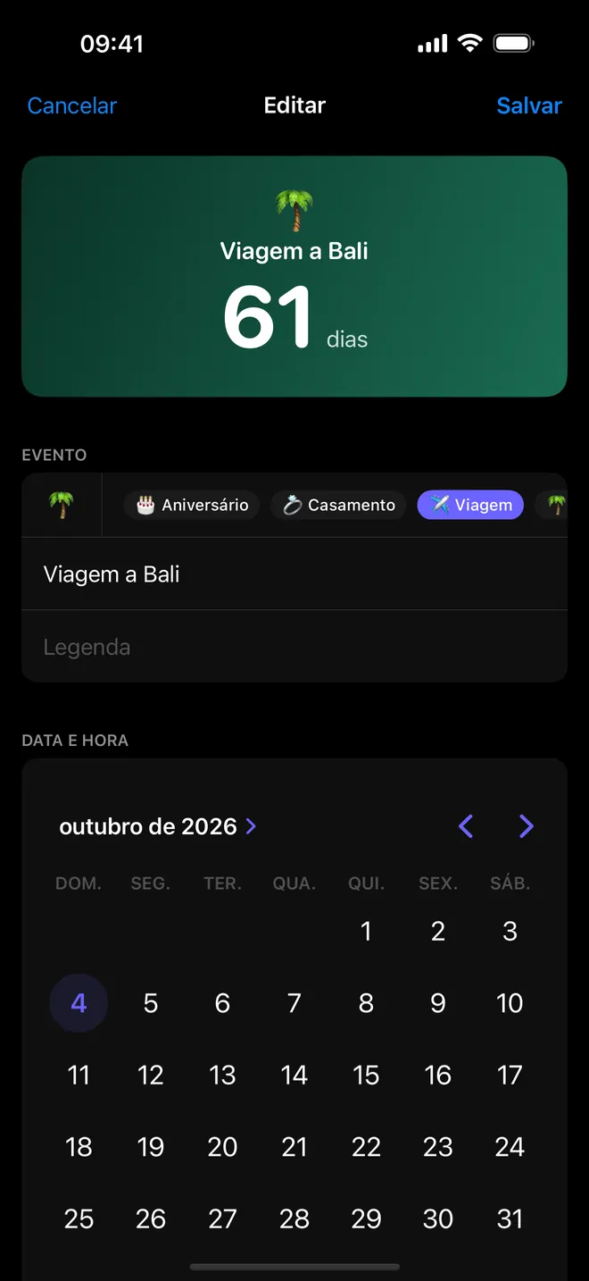 Captura de tela 3 do Countdown