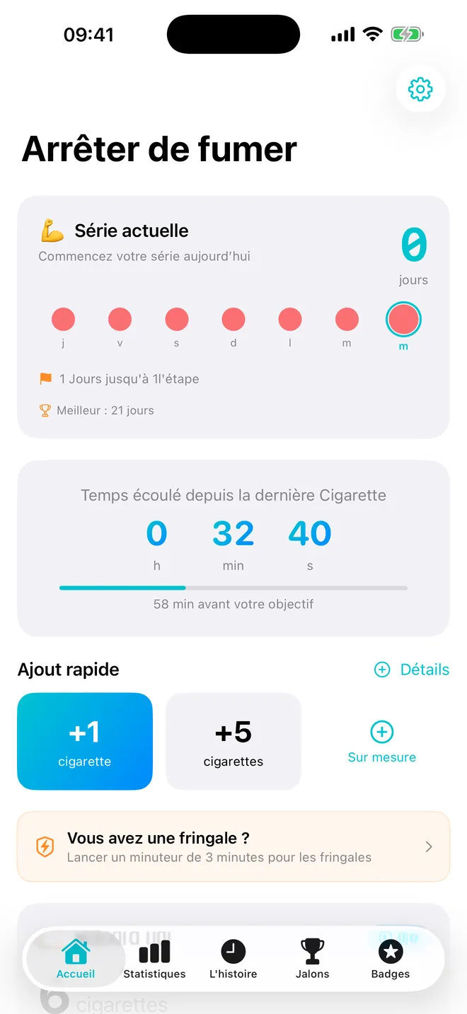 Capture d'écran 1 de Cigarette & Vape Counter