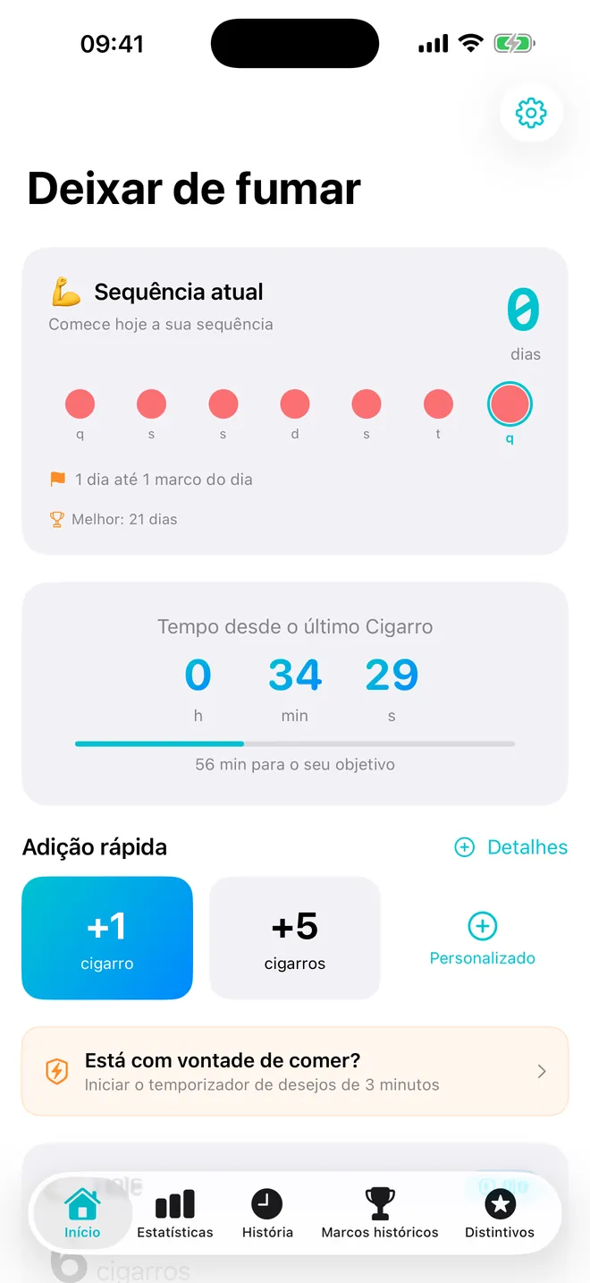 Captura de tela 1 do Cigarette & Vape Counter