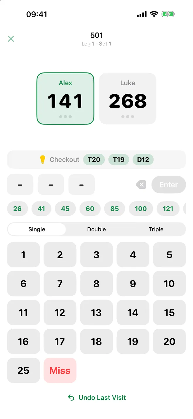 Capture d'écran 1 de Dart Scoreboard