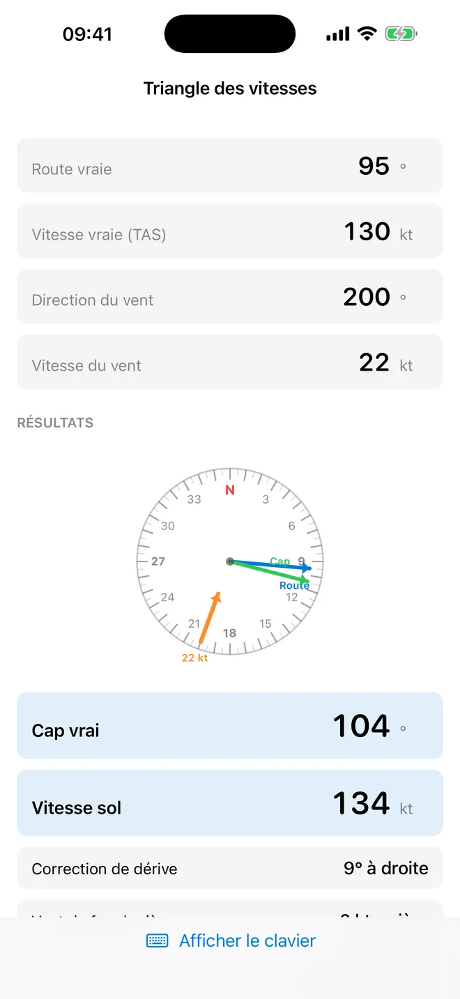 Capture d'écran 2 de E6B Calc