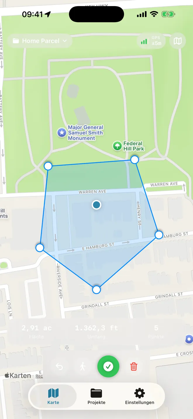 Screenshot 1 von LandMeasure
