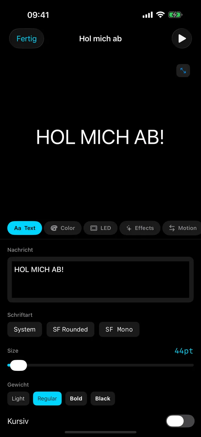Screenshot 2 von LED Banner