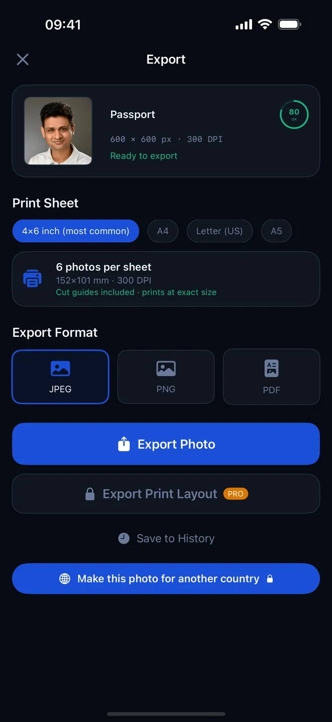 Screenshot 2 von Passport Photo AI