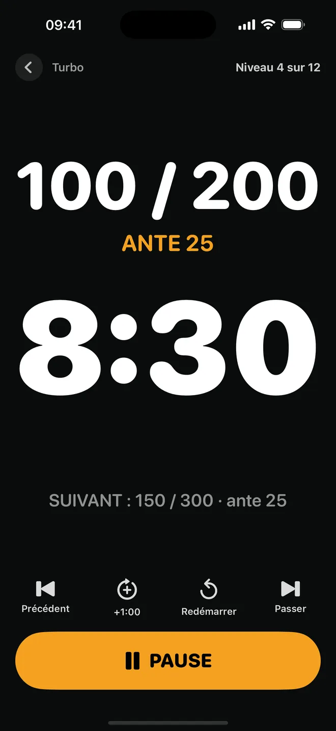 Capture d'écran 1 de Poker Timer