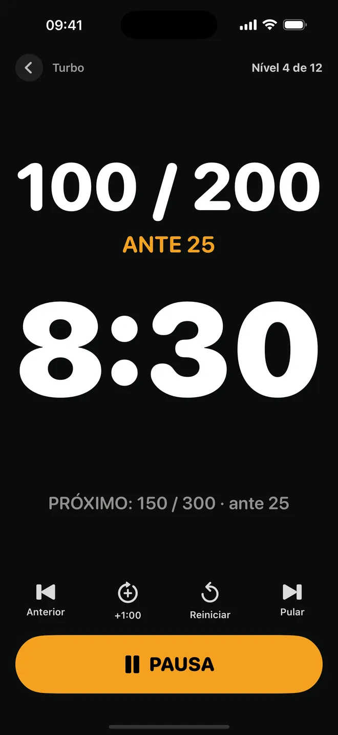 Captura de tela 1 do Poker Timer