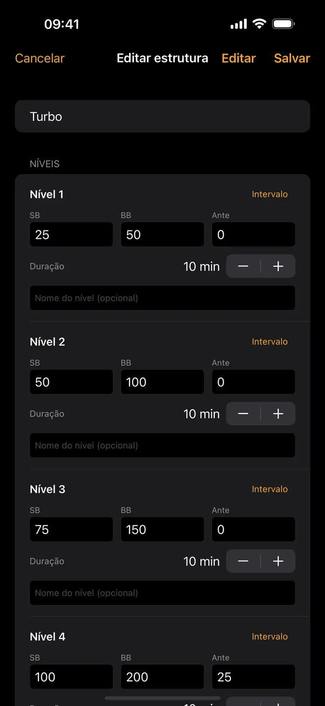Captura de tela 3 do Poker Timer