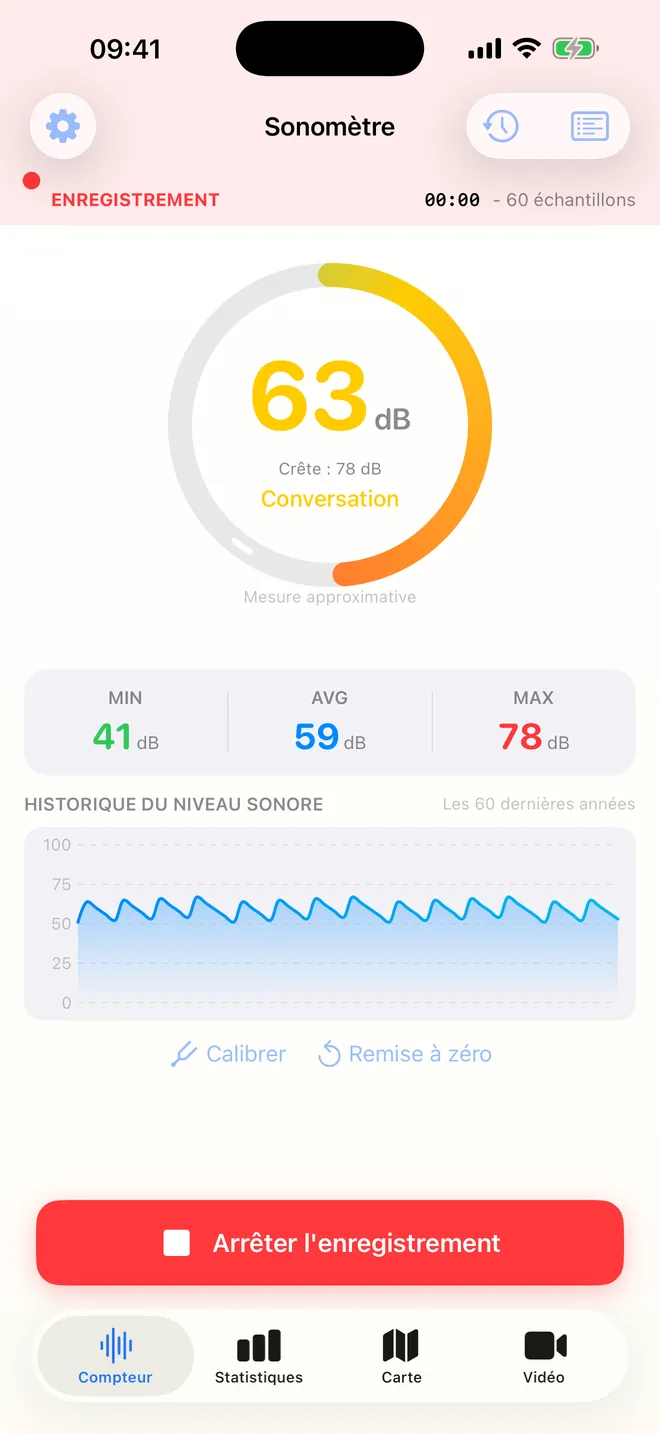 Capture d'écran 1 de Decibel Sound Meter
