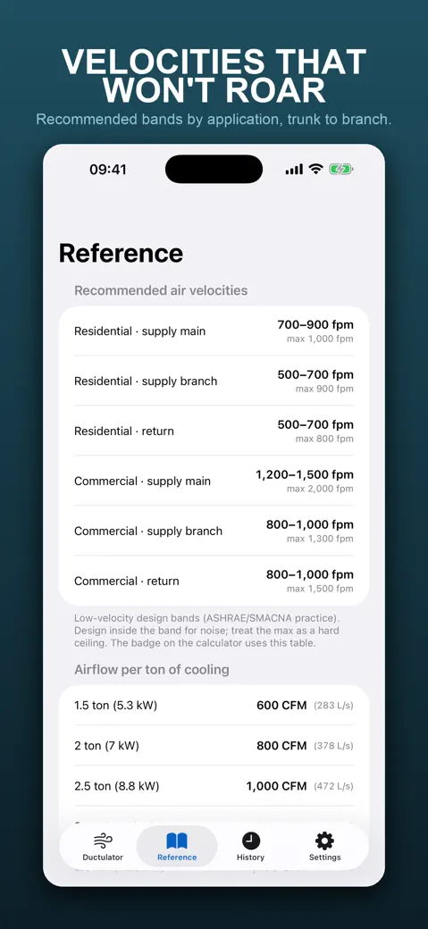 DuctCalc: HVAC Ductulator screenshot 3