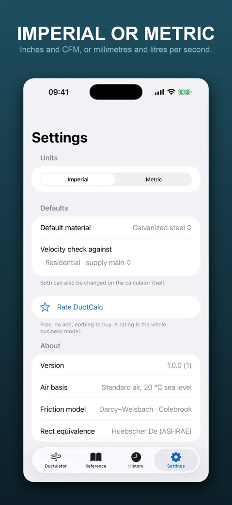 DuctCalc: HVAC Ductulator screenshot 5